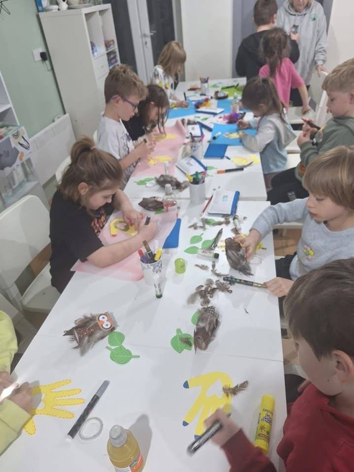 Young Crafters enjoying a creative activity