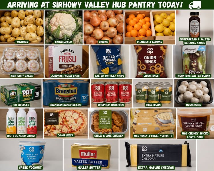 Examples of food from our pantry deliveries
