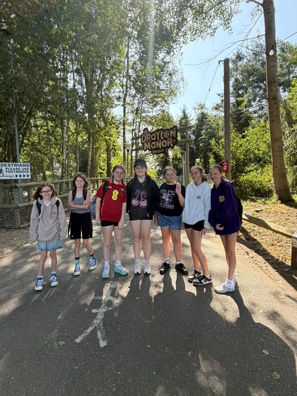 Our youth group on a trip together